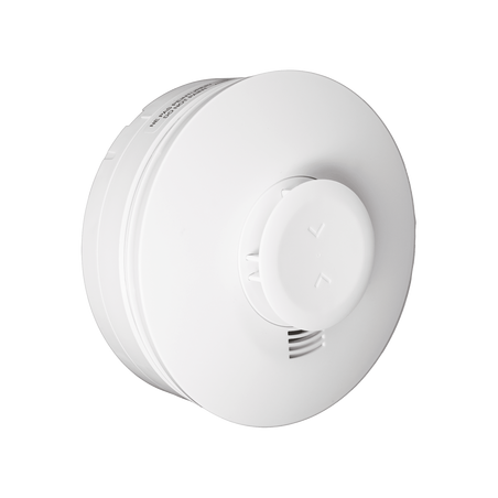 Detector Inalámbrico de Humo y Calor 5800SMOKEV, 3V Litio, Detección Fotoeléctrica Multicriterio, Temperatura Fija 135°F, Alerta